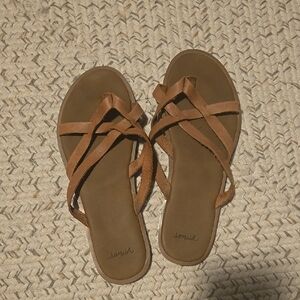 Sanuk Women's Tan Leather Sandals